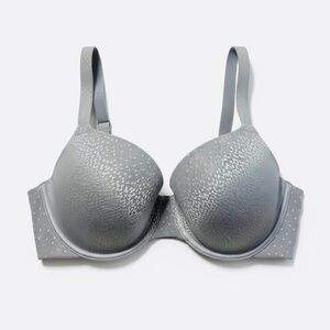 Wacoal Back Appeal T-Shirt Full Coverage Underwire Bra 34D 853303 Gray #B25
